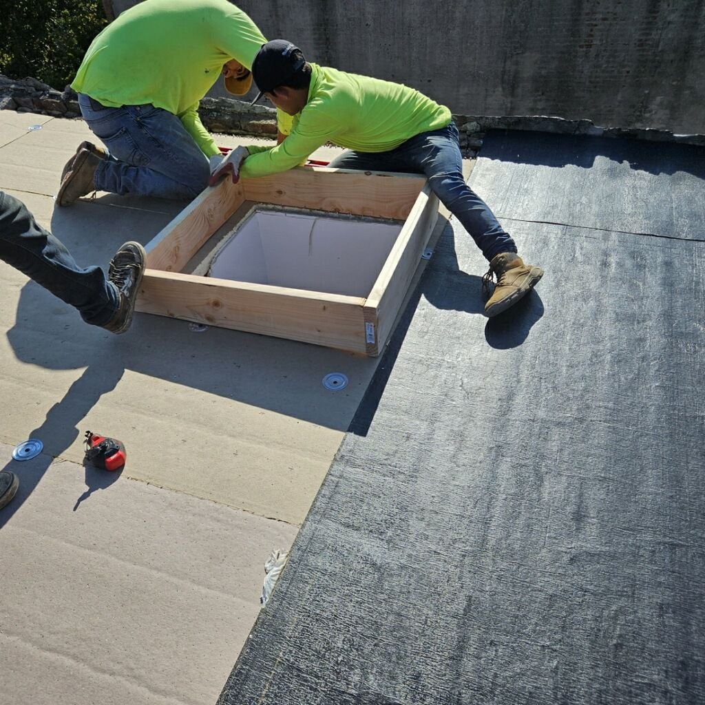 Skylight installation and gutter work services in New York City